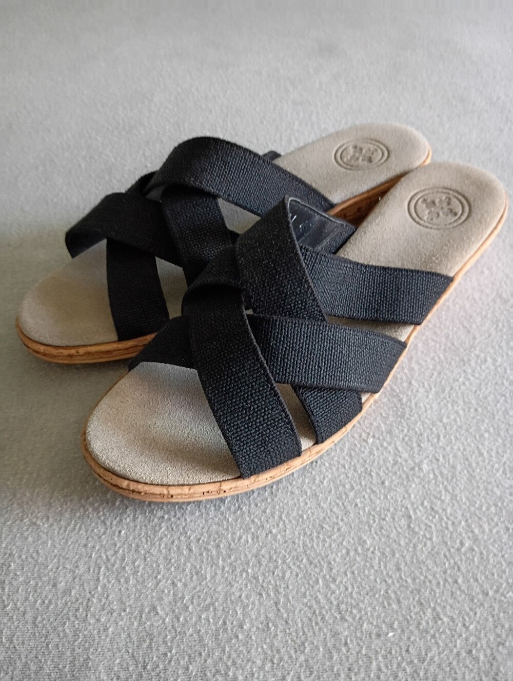 Charleston Shoe Co. Espadrille Slide Sandals, NWOT Size 7